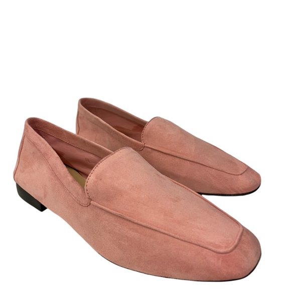 Andrea Carrano Mare Loafers Suede Dusty Pink NWB - Picture 5 of 6